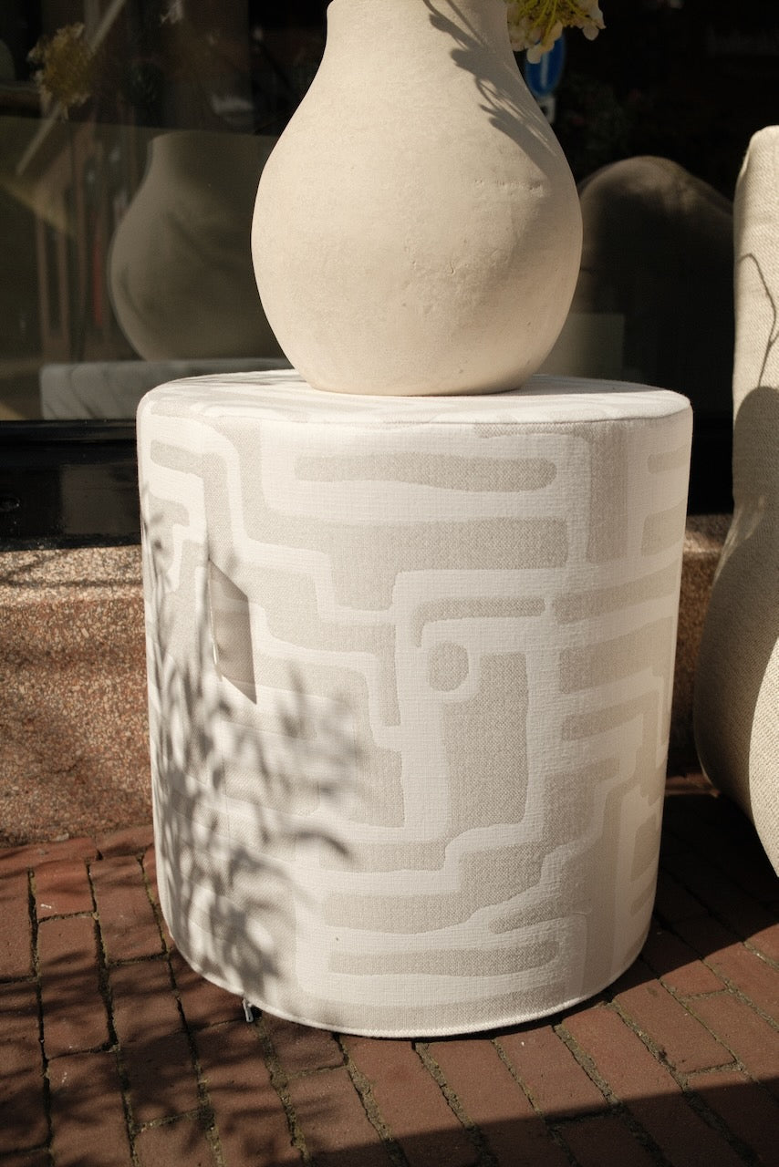 Outdoor Pouf Riddle Plaster Ø44x46cm