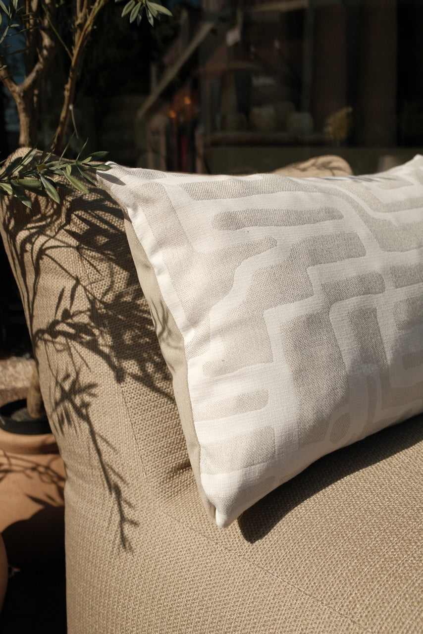 Outdoor Kussen 60 x 40 cm Riddle Plaster