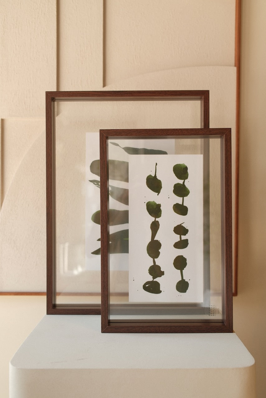 Fotolijst Floating walnut Large walnut