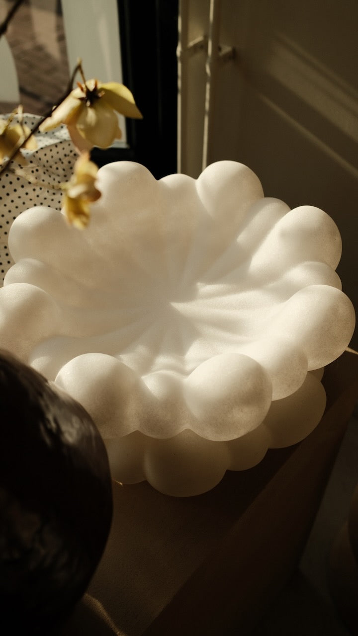 Schaal Liron Ø35x10,5 cm beige