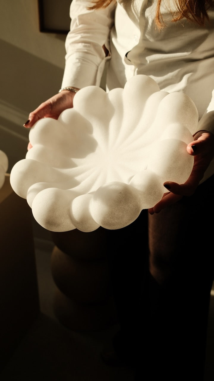 Schaal Liron Ø35x10,5 cm beige