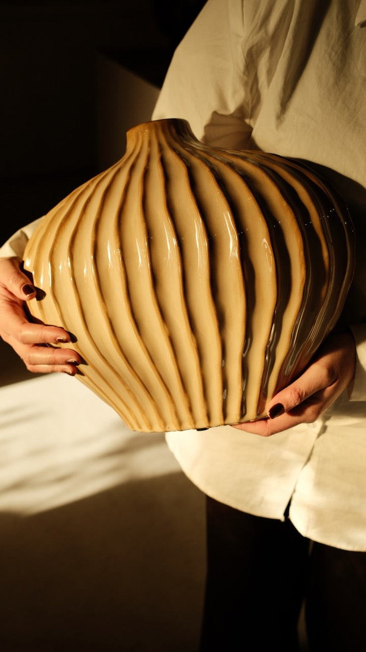 Vaas Lorito Ø35x21 cm Parelmoer