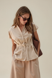 Blouse River geruit