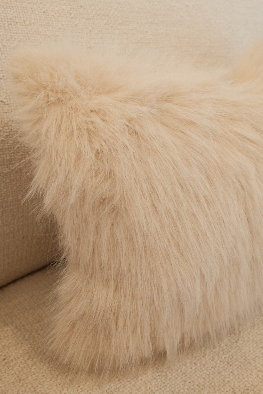 Kussen Hairfy Off White 30 x 45 cm
