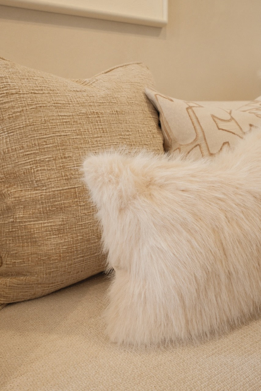 Kussen Hairfy Off White 30 x 45 cm