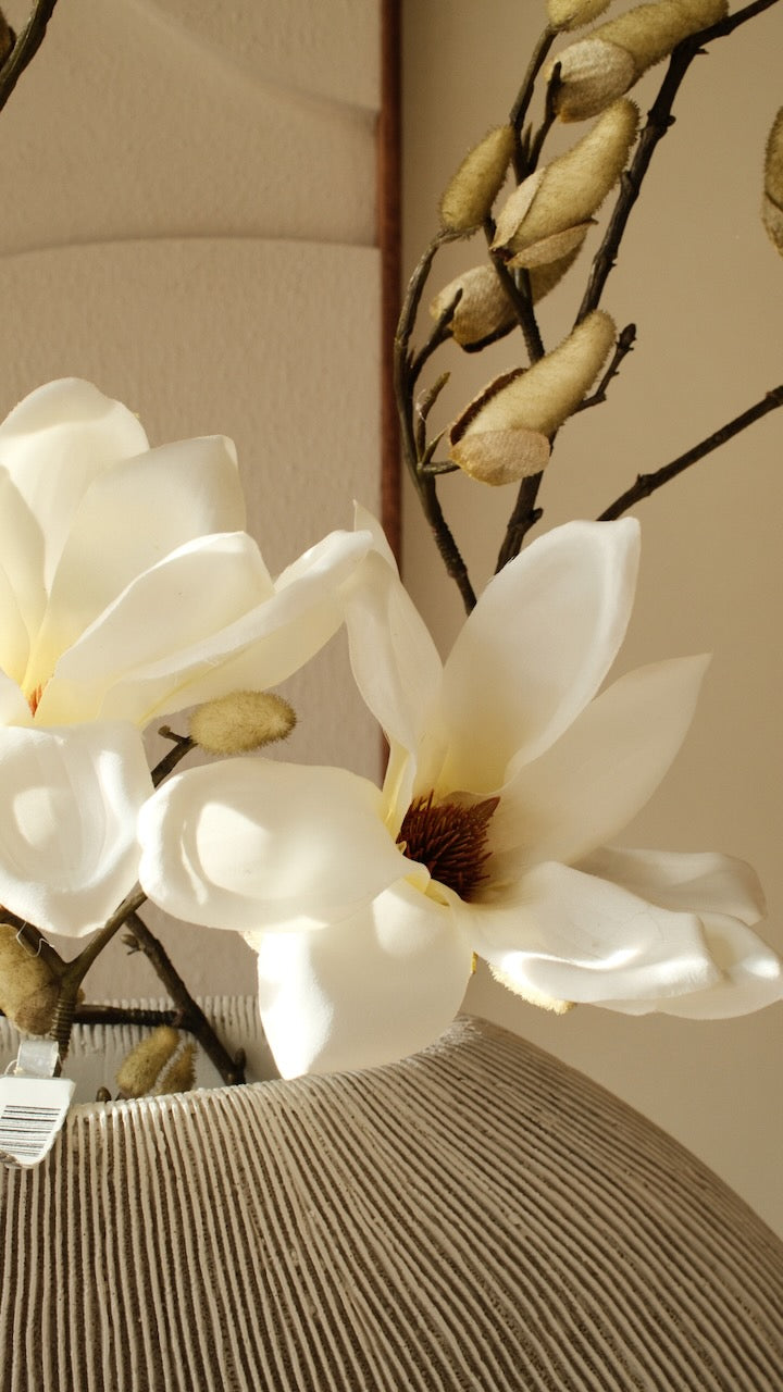 Kunsttak Magnolia tak Creme