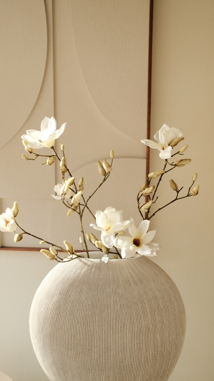 Kunsttak Magnolia tak Creme