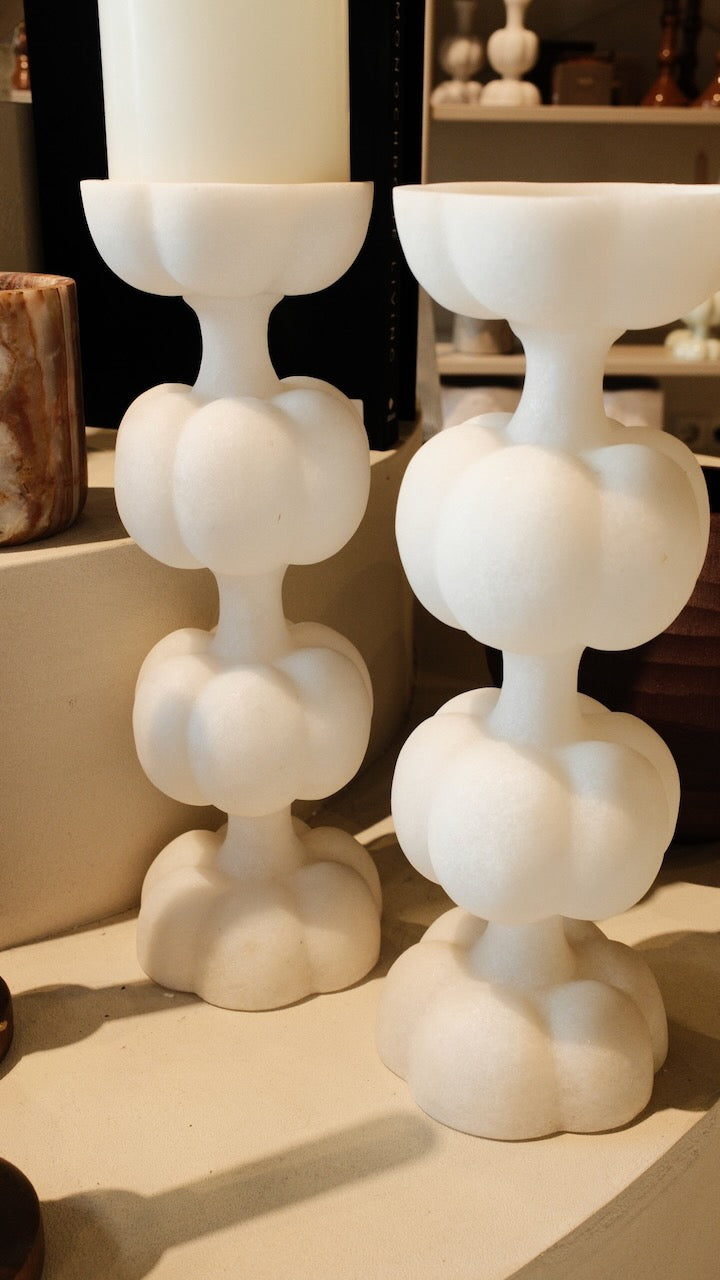 Kaarsenhouder Astoria Ø13x36,5 cm beige