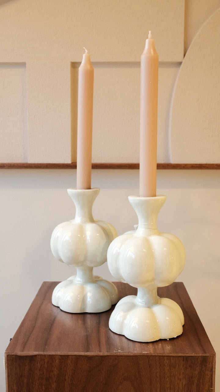 Kandelaar Caldras Ø10x17 cm glans crème