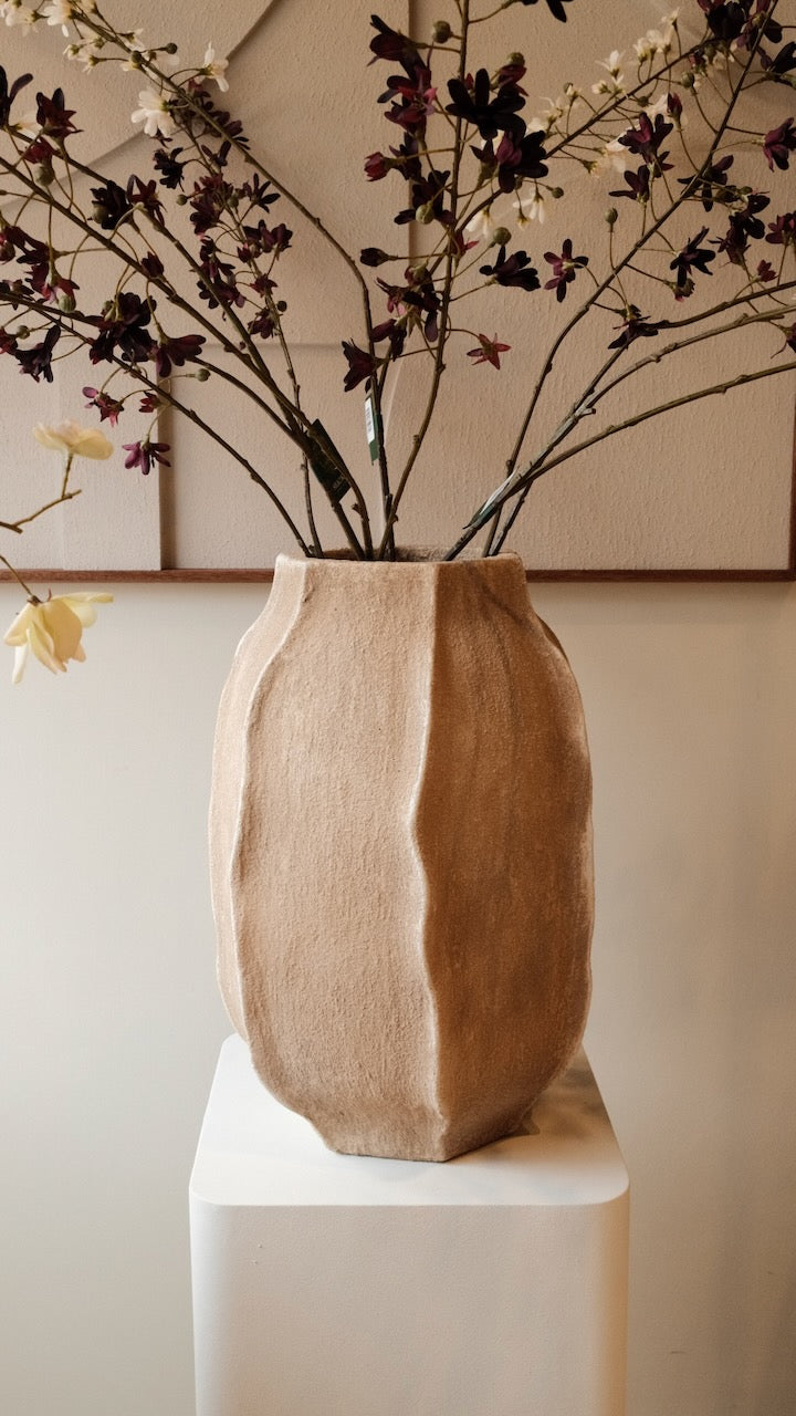 Vaas Saphira Ø29x42 cm mat zand