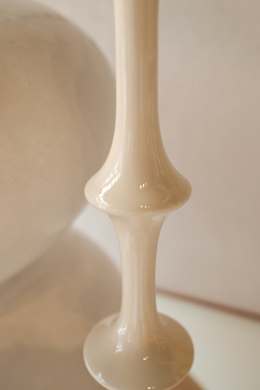 Kandelaar Vicari creme Ø14x43 cm