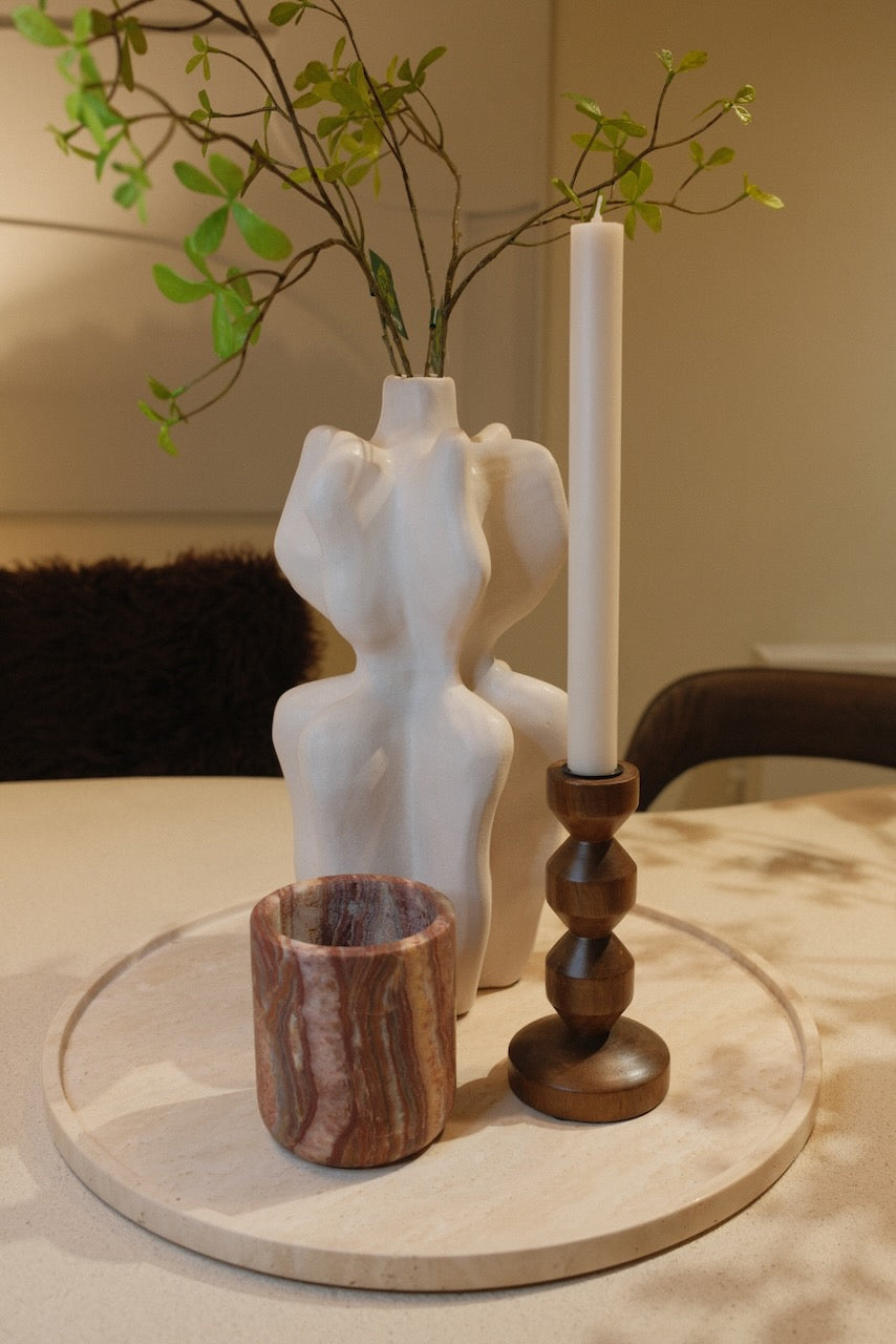 Vaas Nara 19x17x37 cm creme