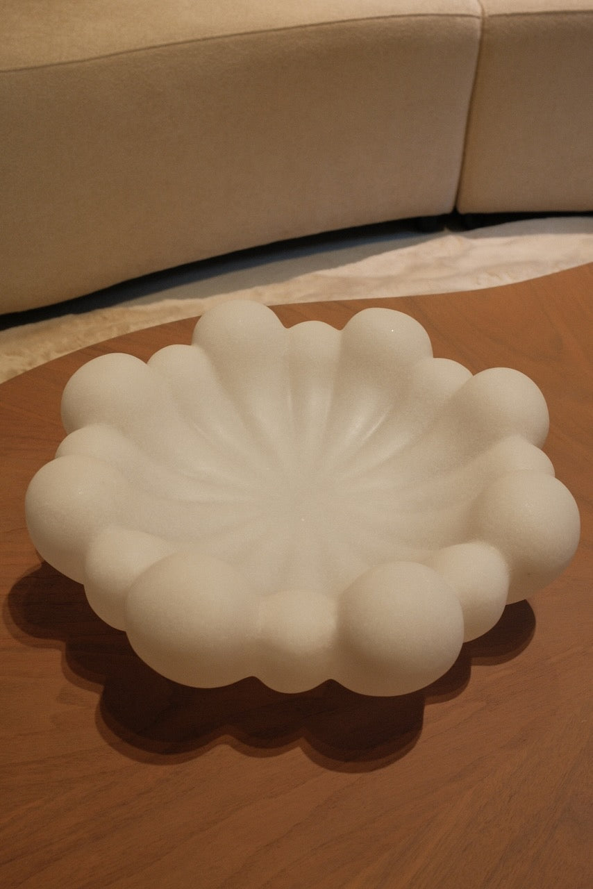 Schaal Liron Ø42x15 cm beige