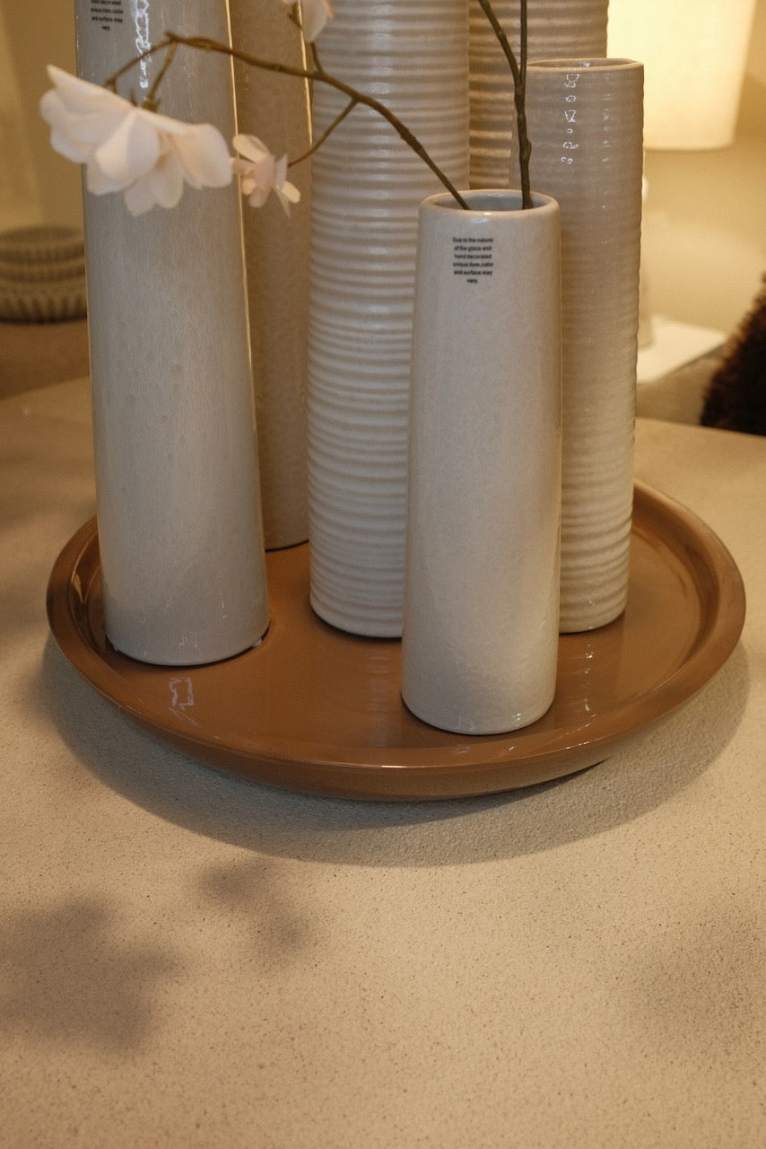 Schaal Ada Ø42x5 cm bruin