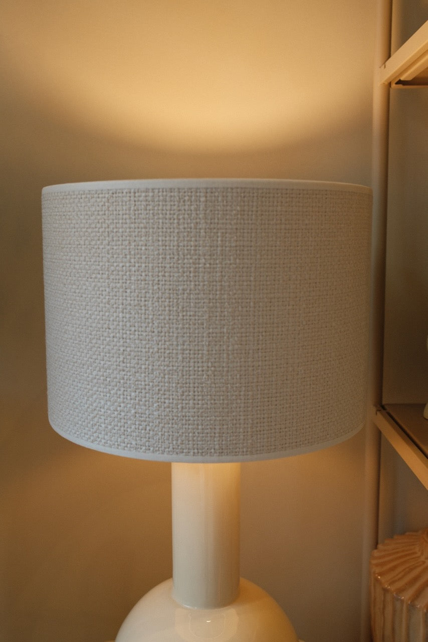Lampenvoet Benao + kap Ø19,5x38,5 cm creme