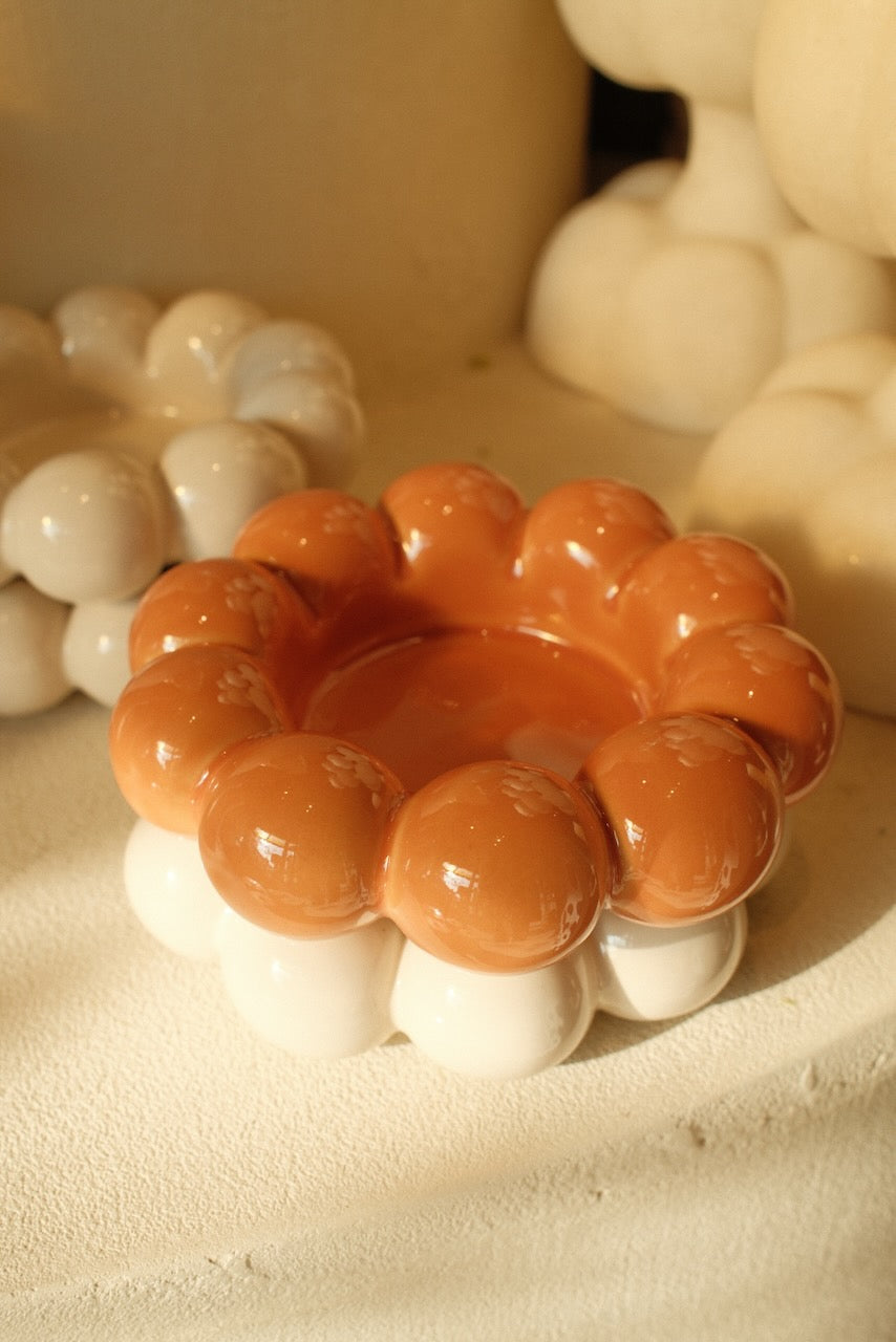 Kaarsenhouder Talon goud oranje