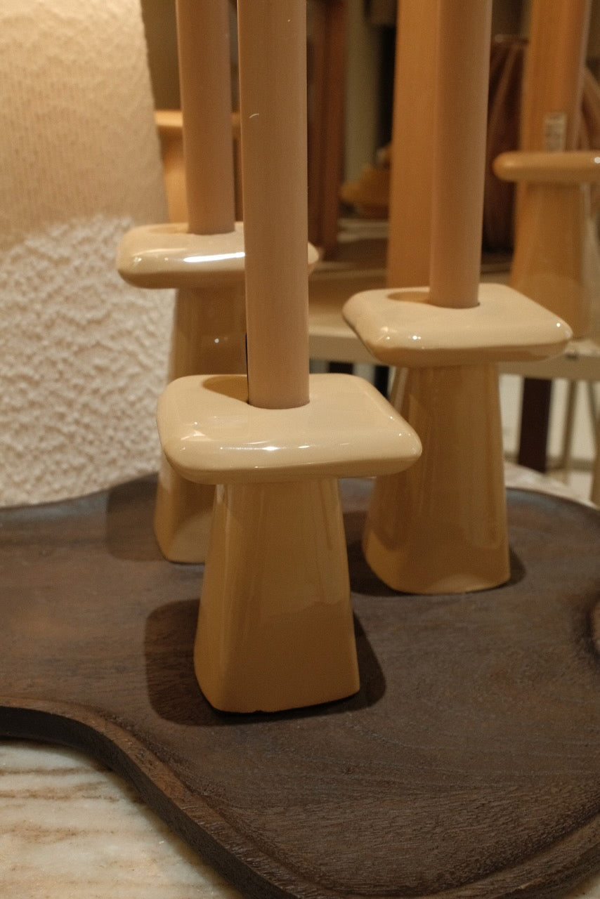 Candlestick Roca S light brown