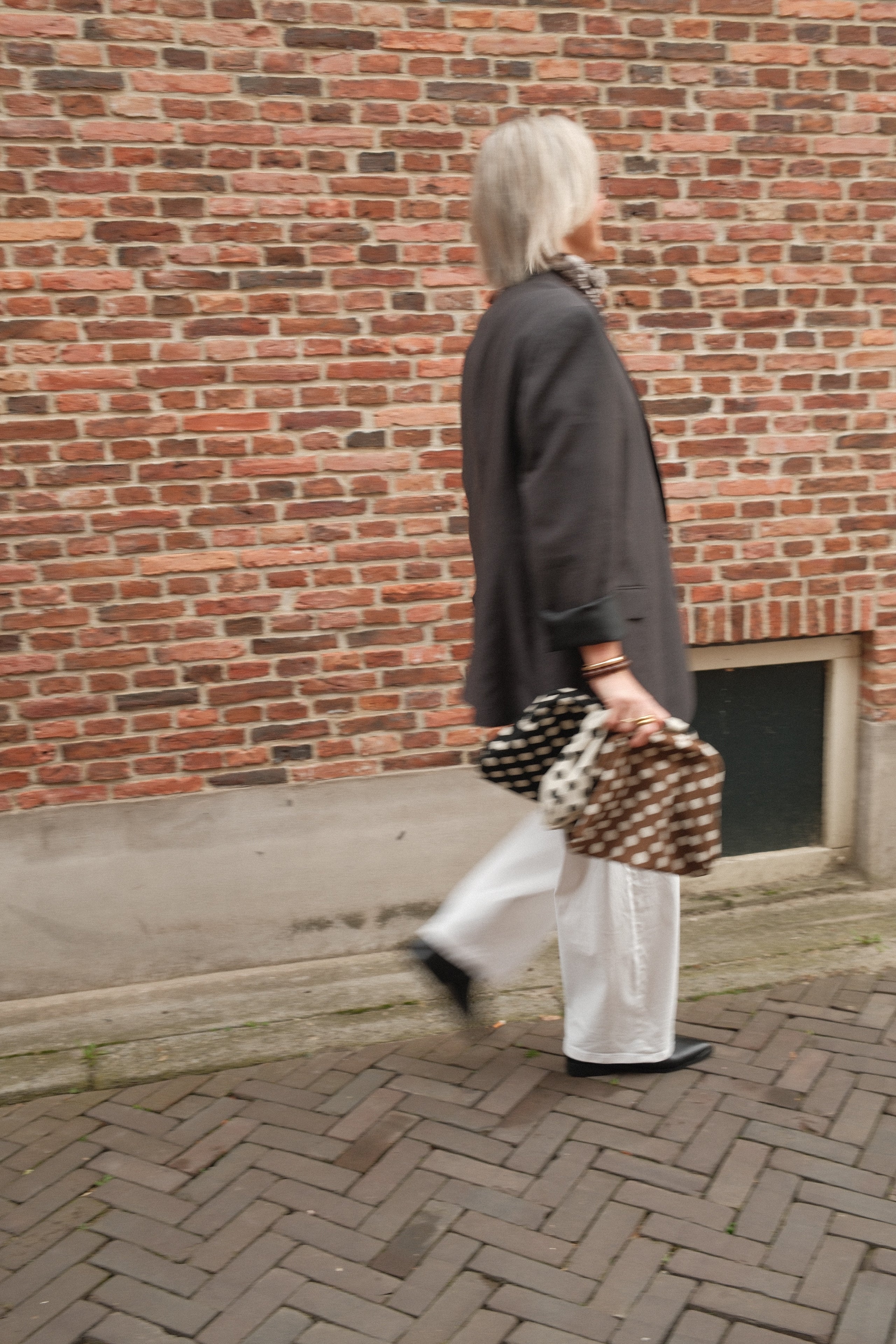 Polkadot Clutch - Bruin