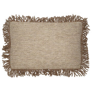 Kussen Silense + Bullion Fringe Cappuchino 40 x 60 naturel