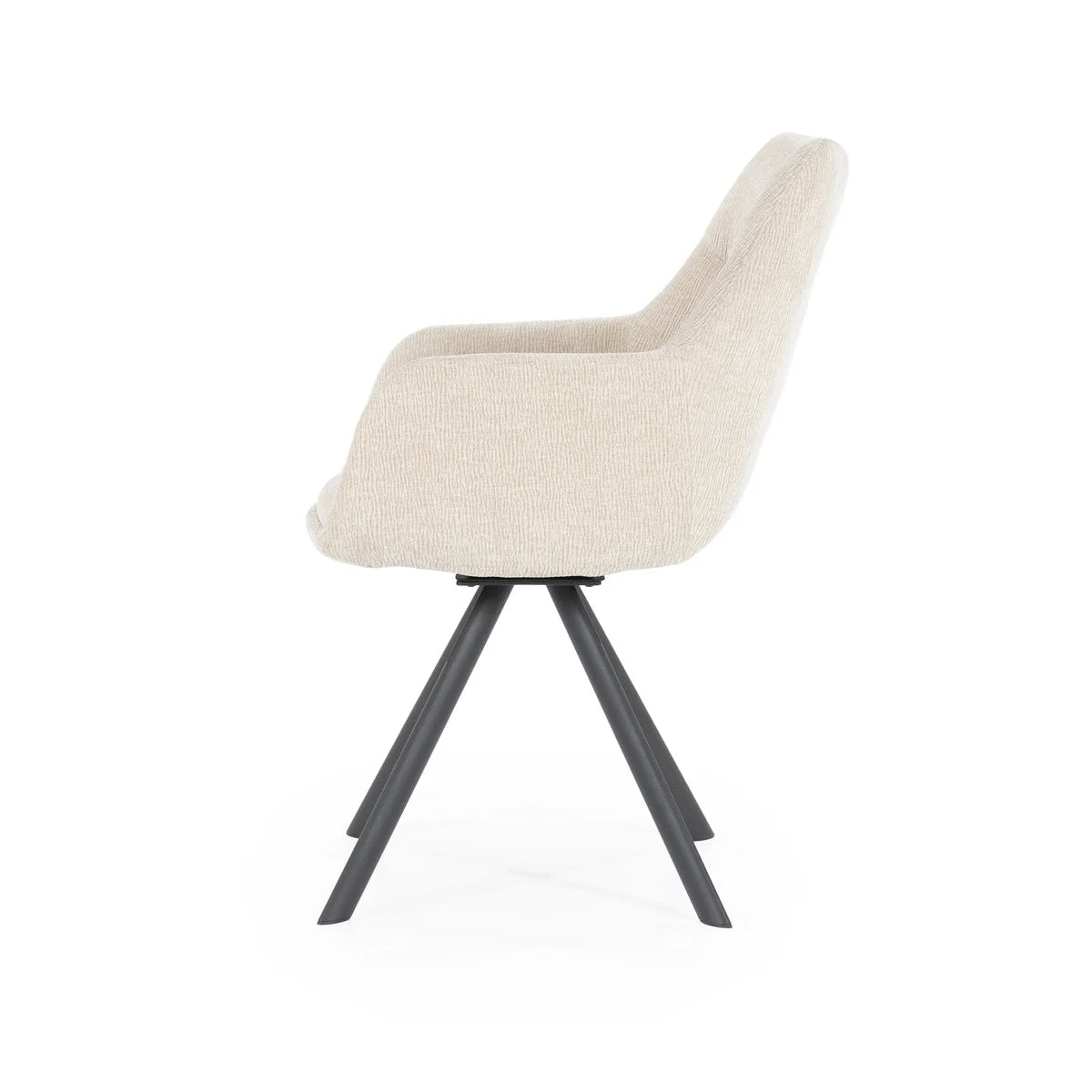 Bliss dining chair with armrest - Taupe