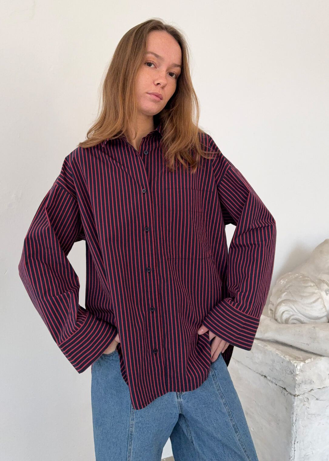 Blouse Fie Gestreept Paris