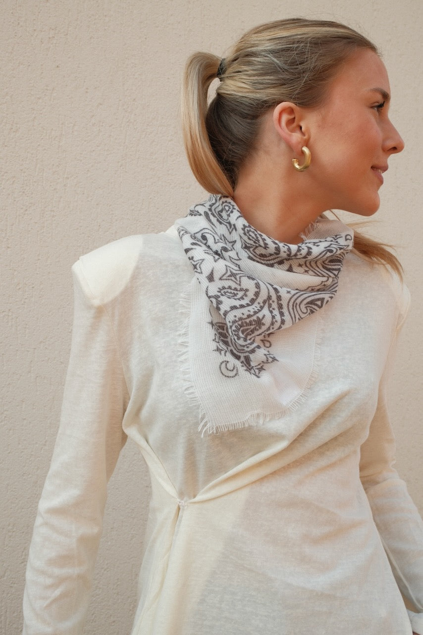 Sjaal Elin Wit