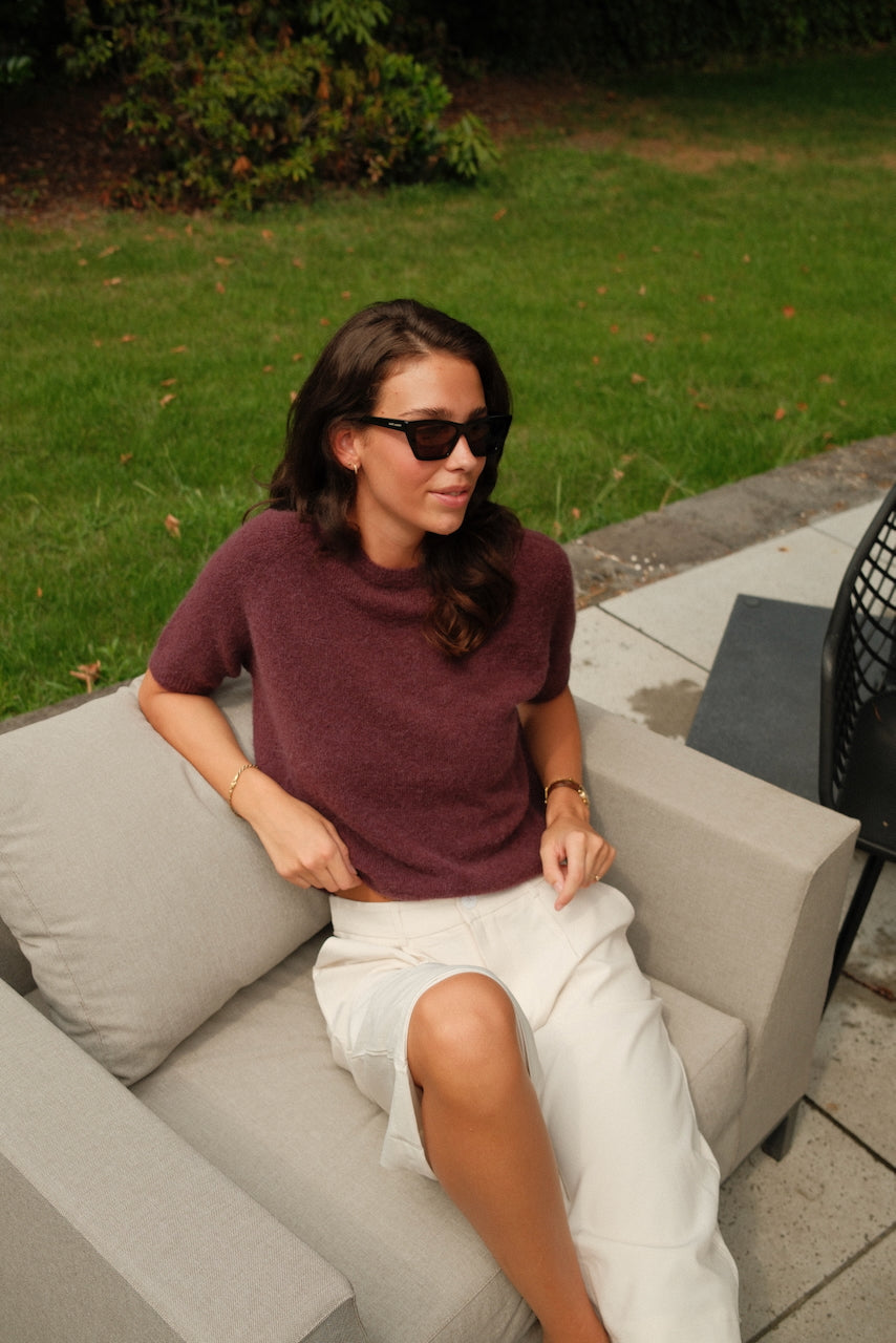 Trui Suri burgundy
