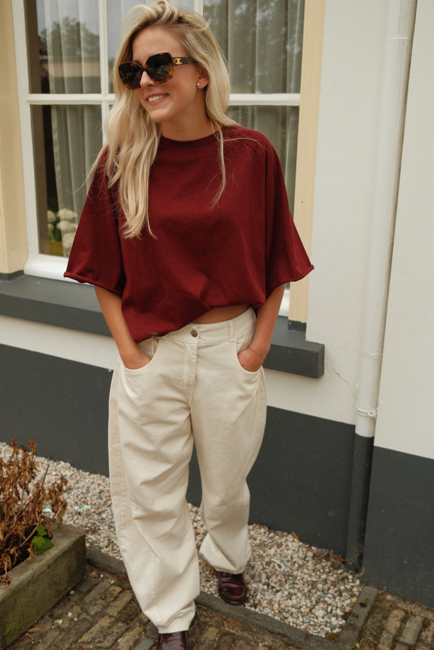 T-shirt Lou Bordeaux