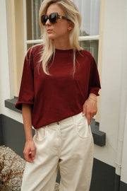 T-shirt Lou Bordeaux