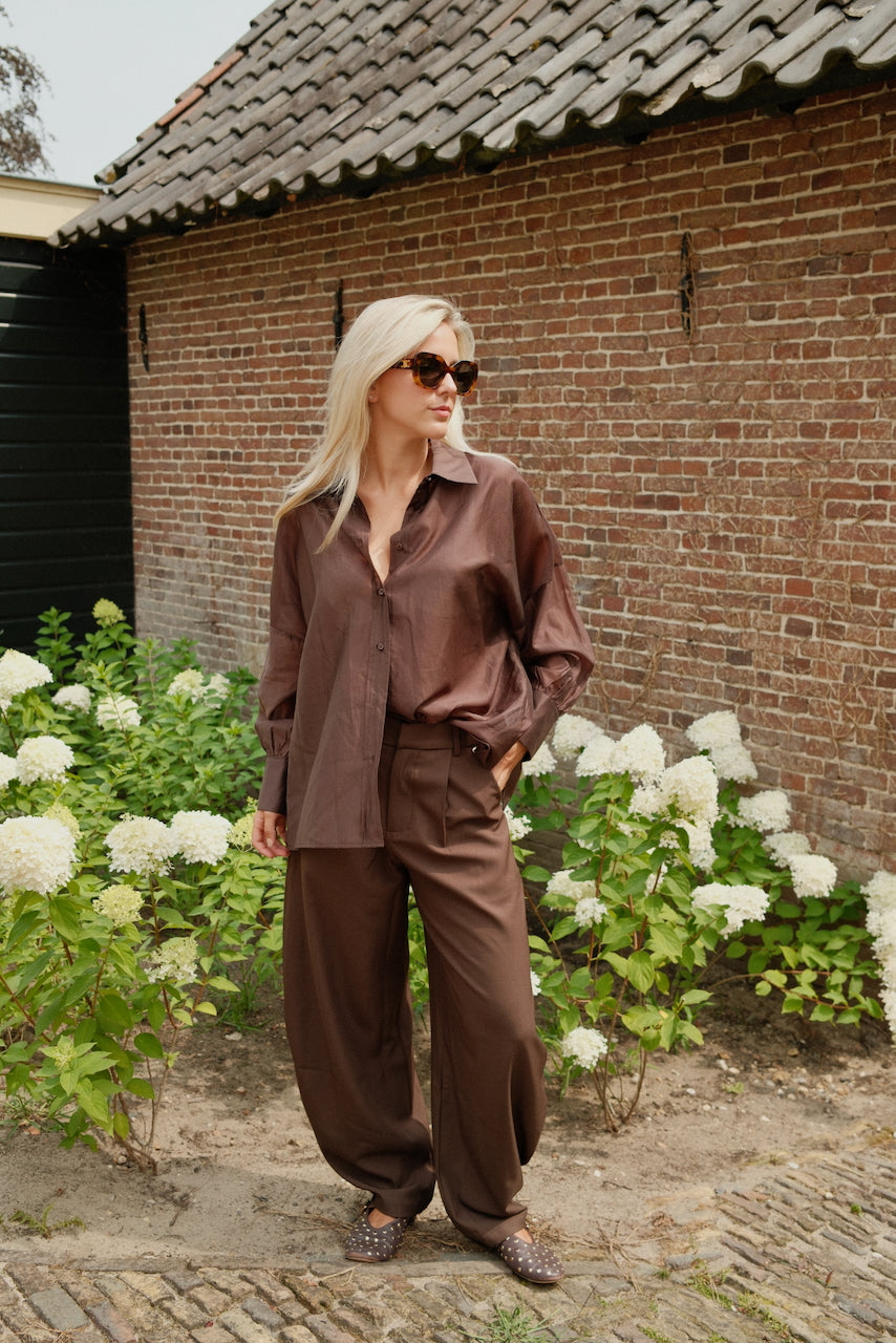 Blouse Naïa bruin