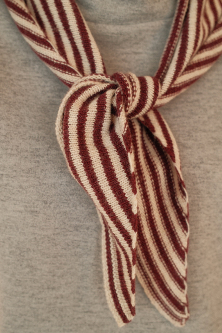 Sjaal Jolie Streep Bordeaux