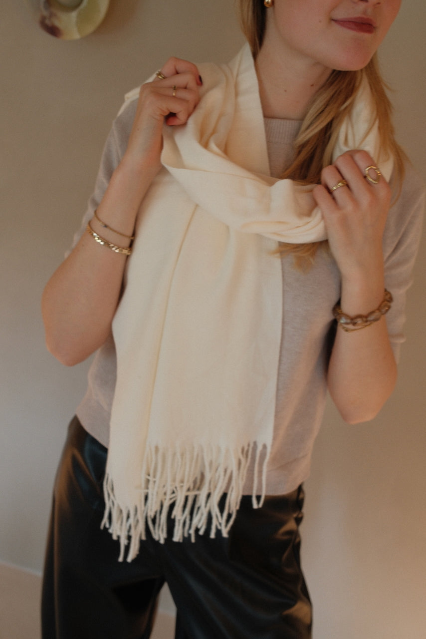 Sjaal Creme