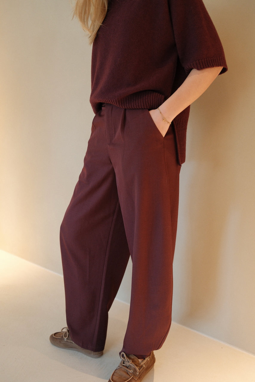Pants Nina Bordeaux
