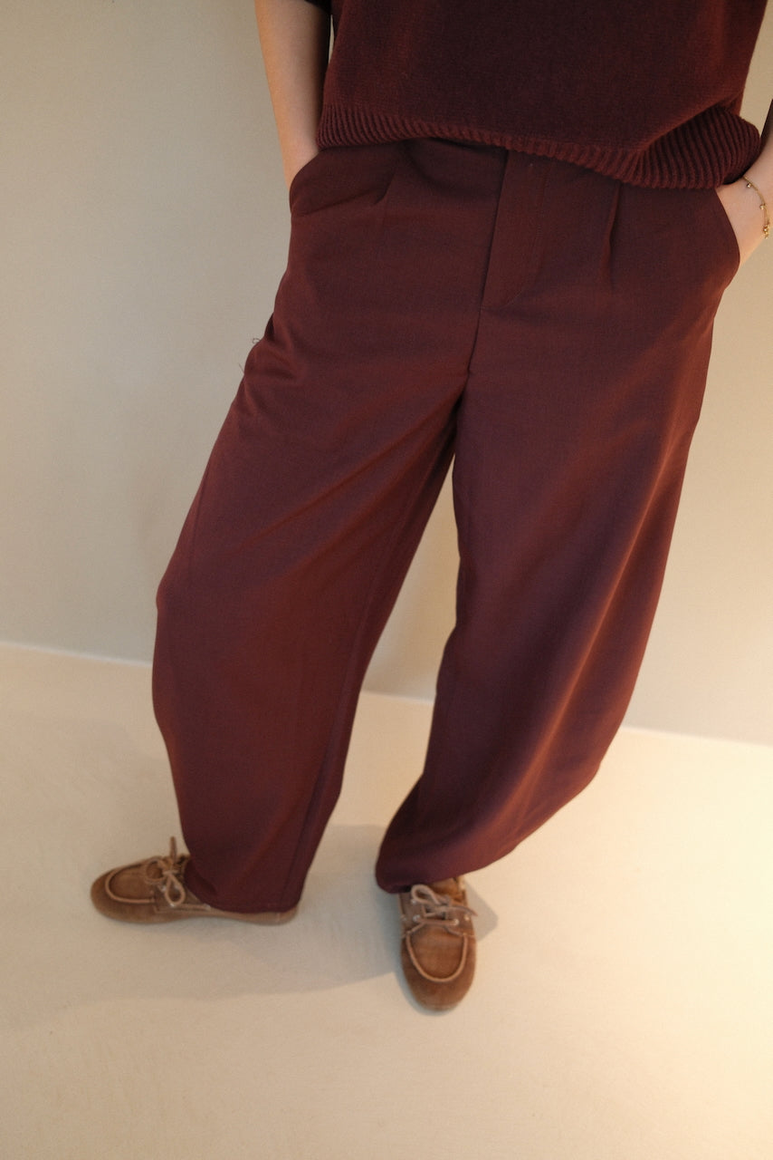 Pants Nina Bordeaux