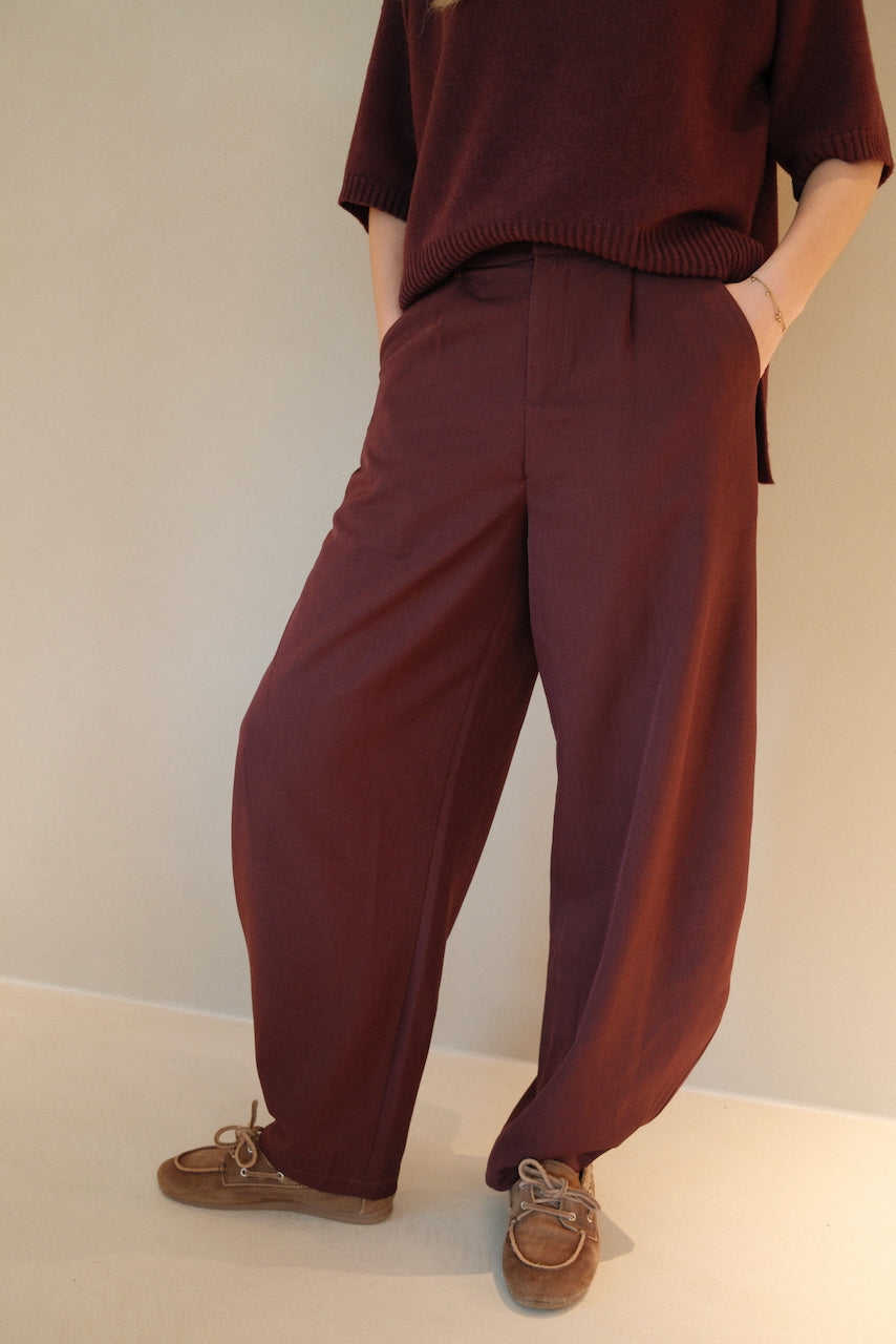 Pants Nina Bordeaux