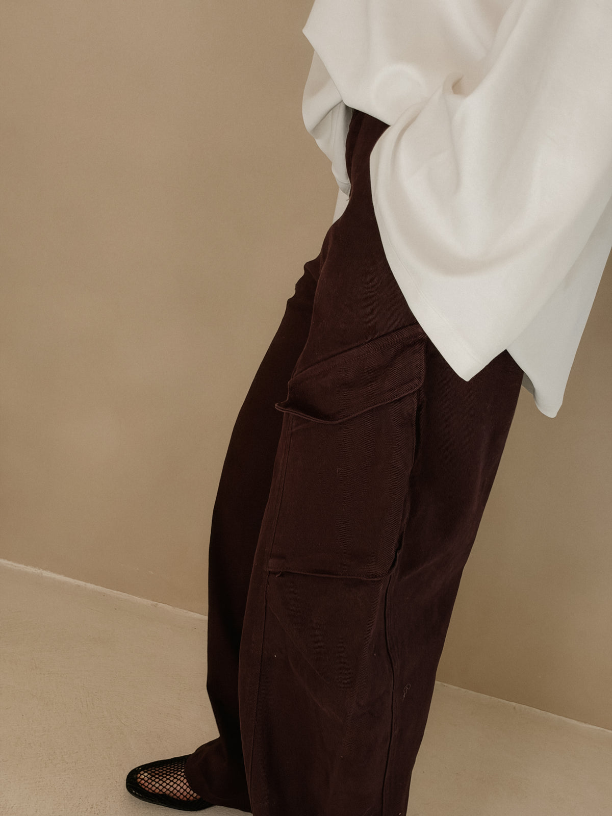 Broek Aveline Burgundy