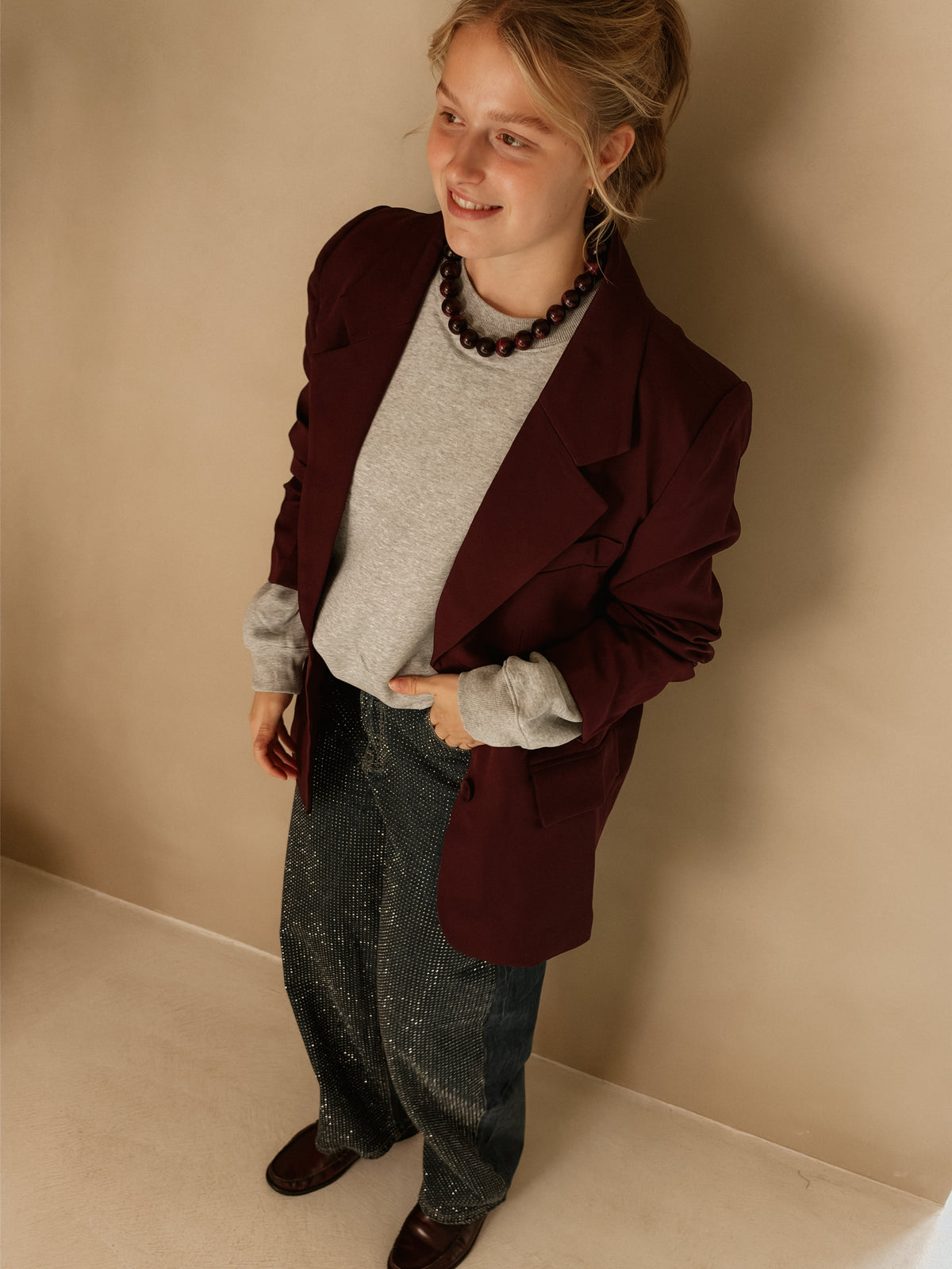 Blazer Lana Bordeaux