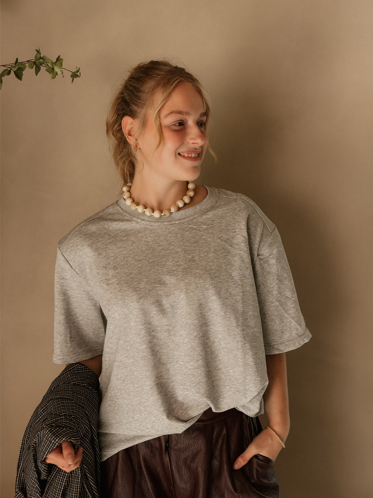 T-shirt Norae Grijs