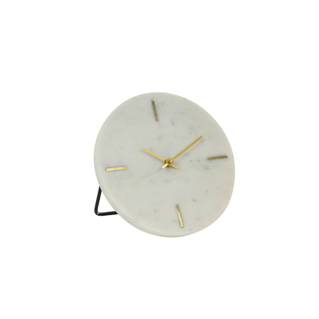 Moreno Clock 20 cm - White marble