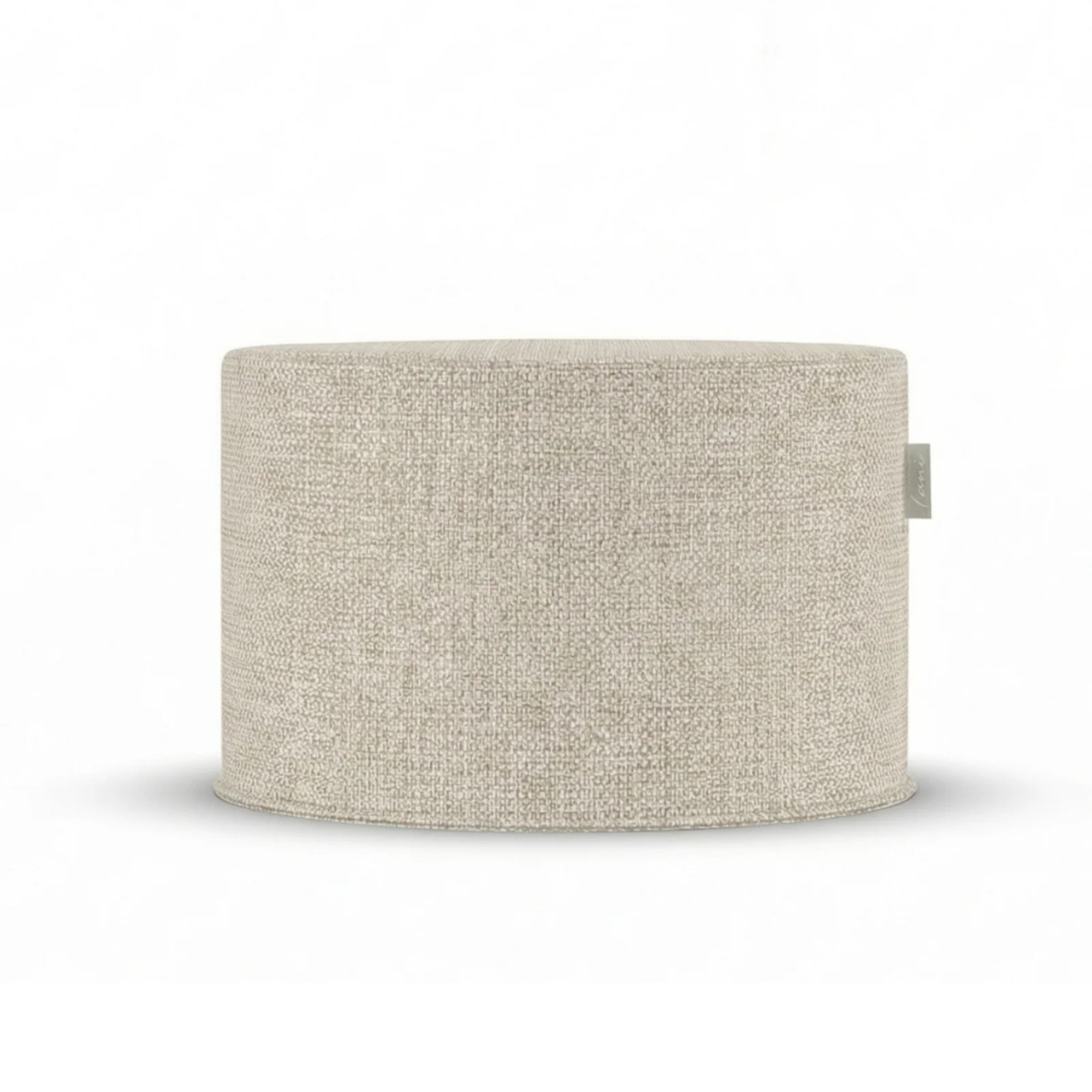 Outdoor Pouf Beige Ø68x35cm