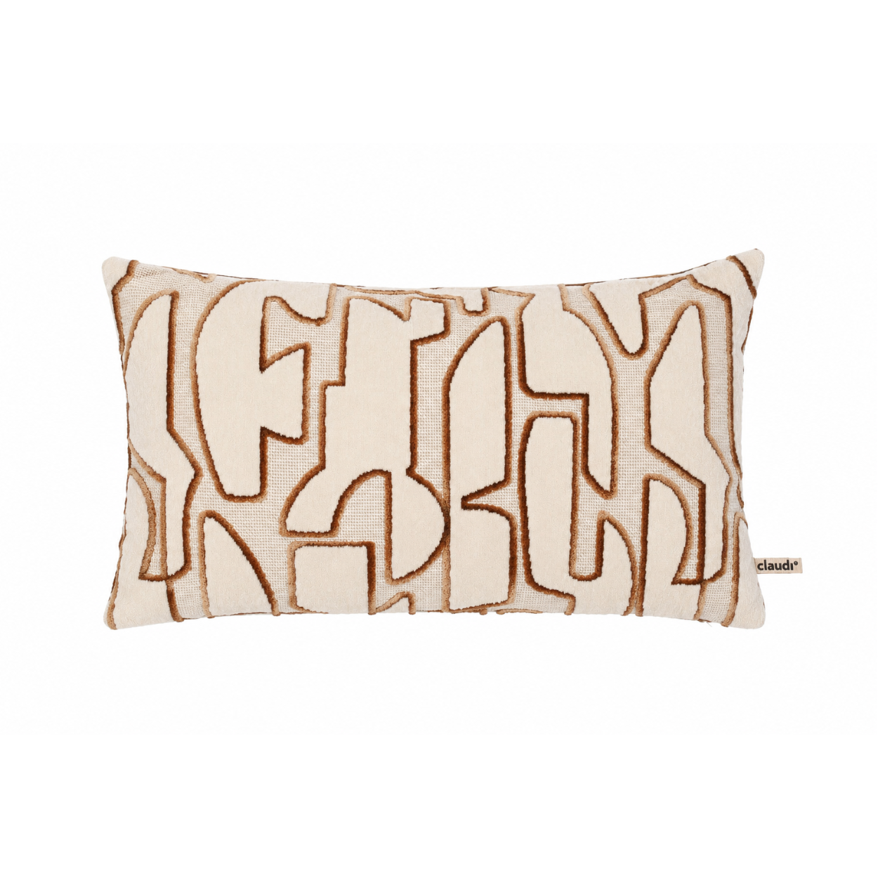 Kussen Seraq Off white/Chocolate 30 x 45 cm