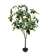 Kunstboom Pachira i/pot groen  205 cm