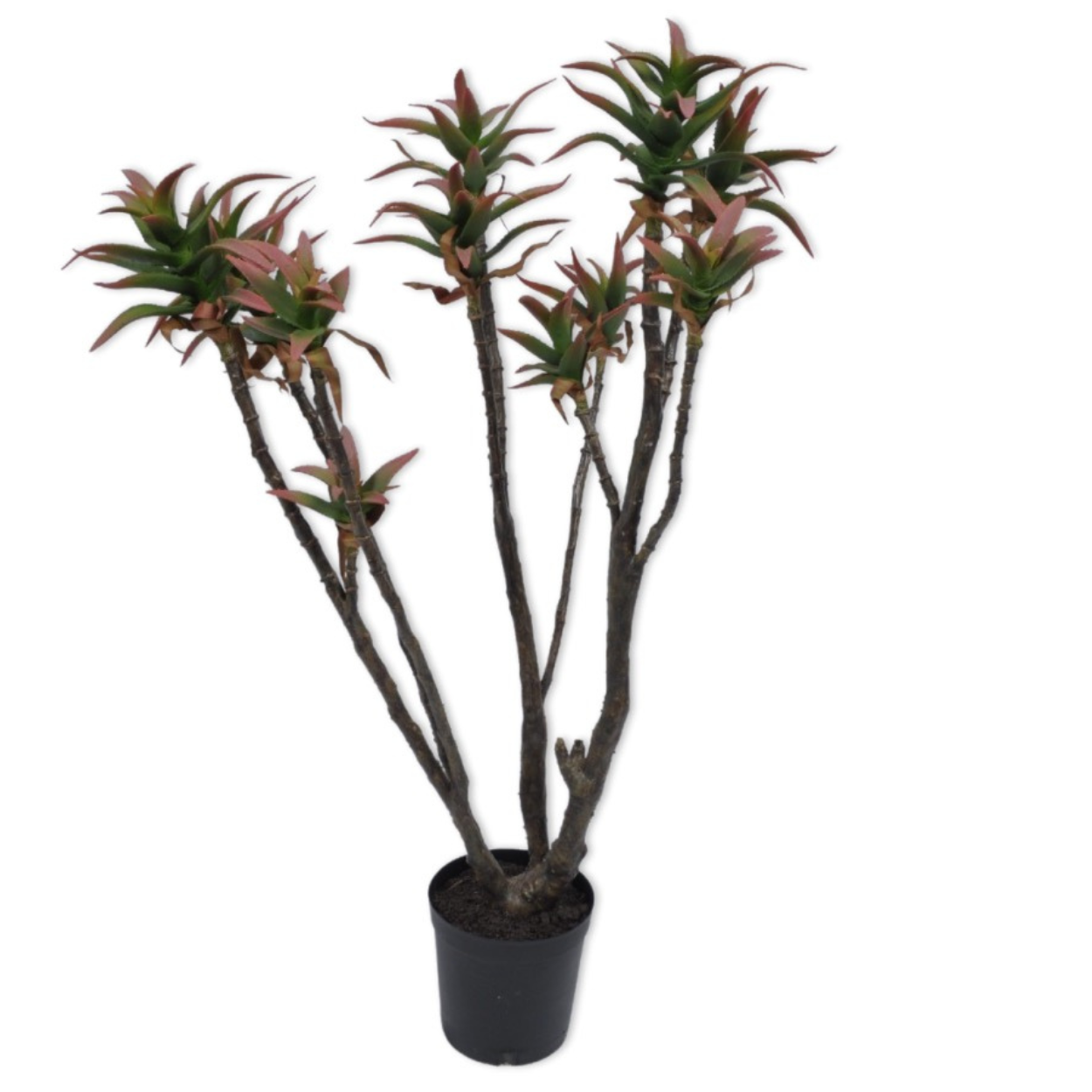 Kunstplant Aloe i/pot paars/groen 96 cm