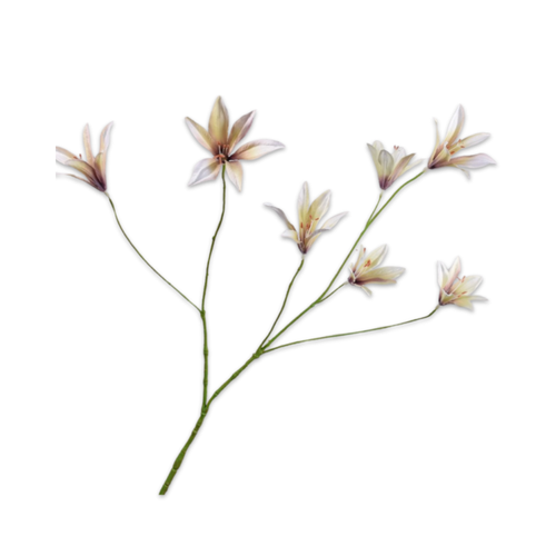 Kunsttak Lelie tak lavendel/creme