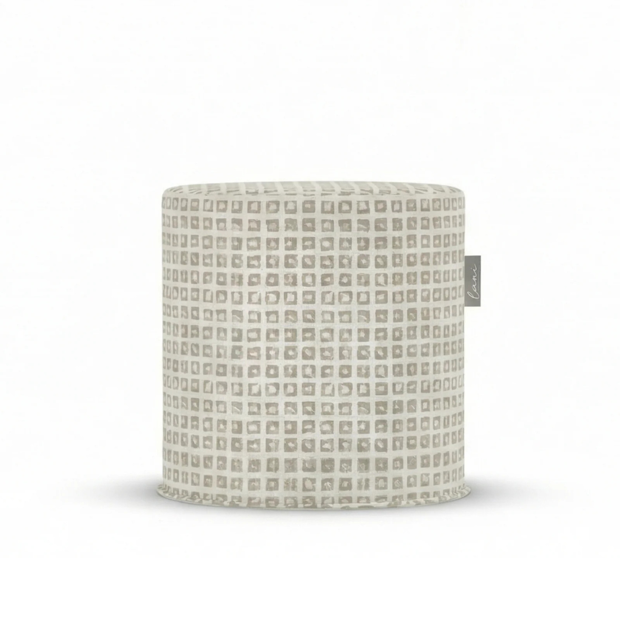 Outdoor Pouf Block Stonewash Ø44x46cm
