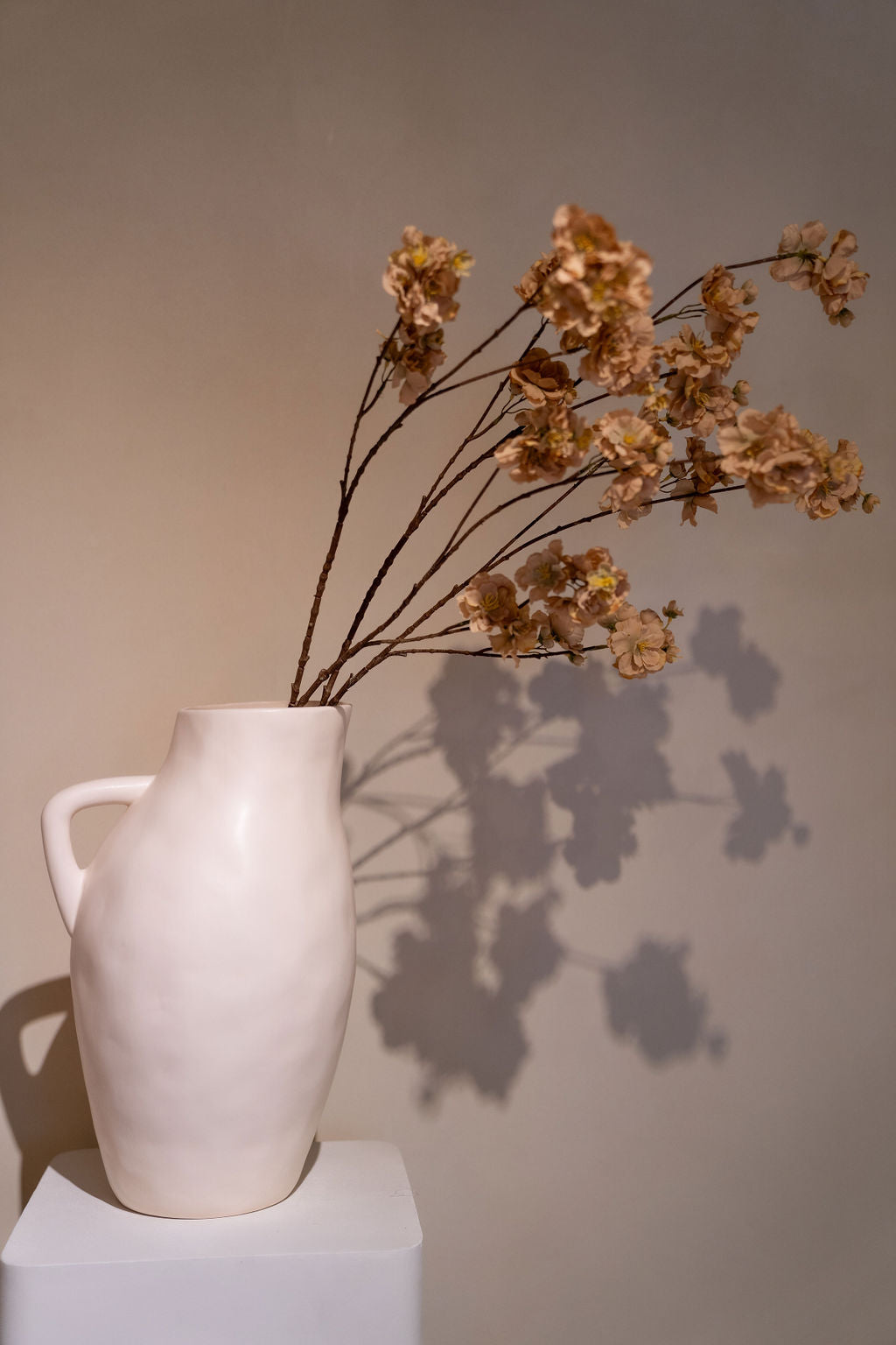Kunsttak bloesem 115 cm cream