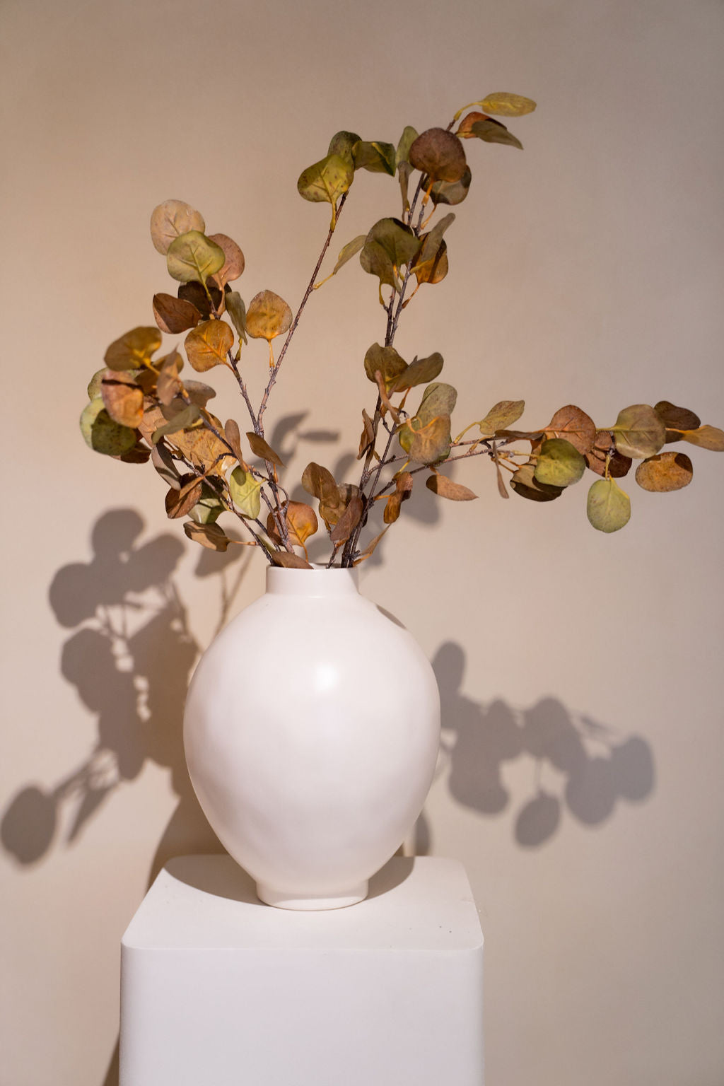 Kunsttak Leaf spray dry look 100 cm groen/bruin