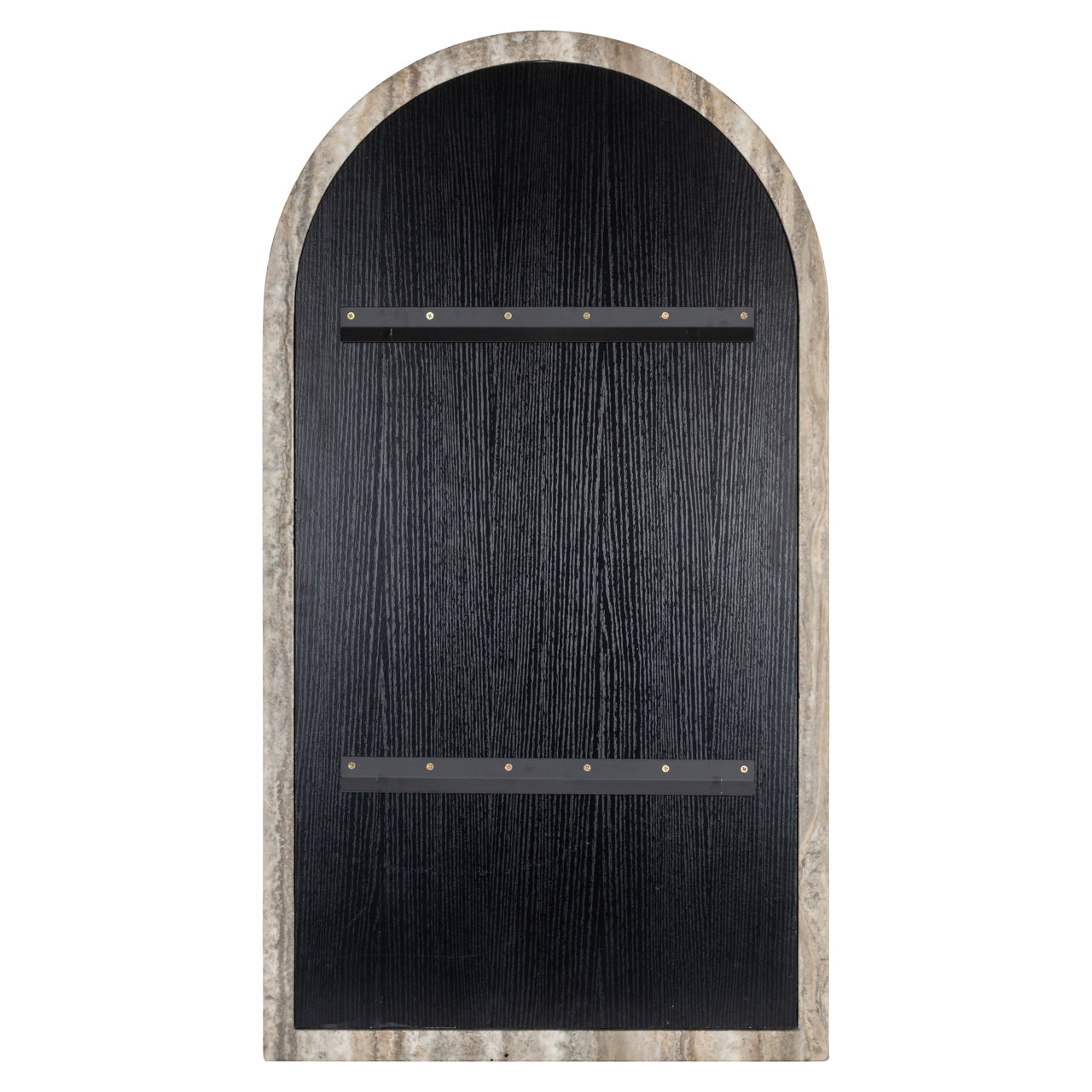 Mirror Calvo gray faux travertine