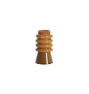 Vase Ø13x23 cm BENACO ochre yellow-light brown 