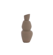Vase ARAM Ø19x46.5 cm ceramic brown